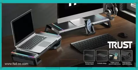 پایه مانیتور Trust مدل TDESK