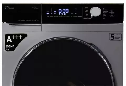 ماشین لباسشویی اتومات 10.5 کیلوگرم جی پلاس مدل KD1059W