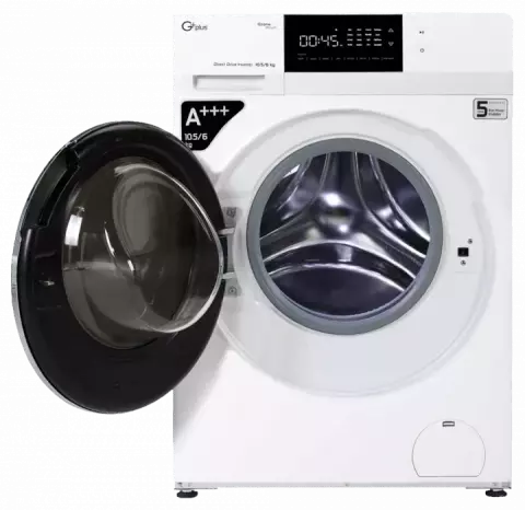 ماشین لباسشویی اتومات 10.5 کیلوگرم جی پلاس مدل KD1069W