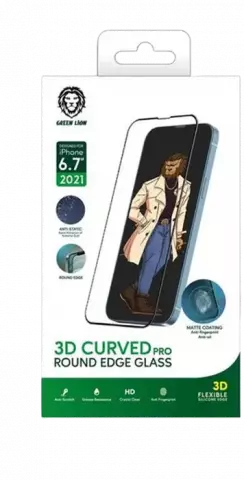 محافظ صفحه نمایش Green Lion مدل 3D Curved Pro مناسب برای iPhone 13 Pro Max