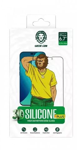 محافظ صفحه نمایش Green Lion مدل Silicone plus مناسب برای iPhone 14 Pro Max
