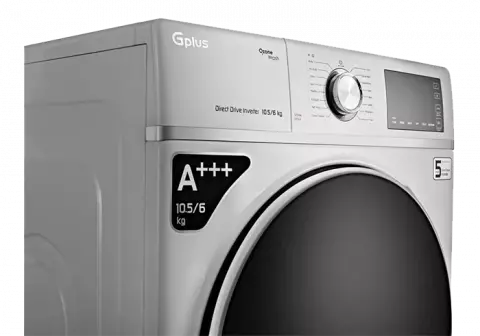 ماشین لباسشویی اتومات 10.5 کیلوگرم جی پلاس مدل GWM-MD109BS