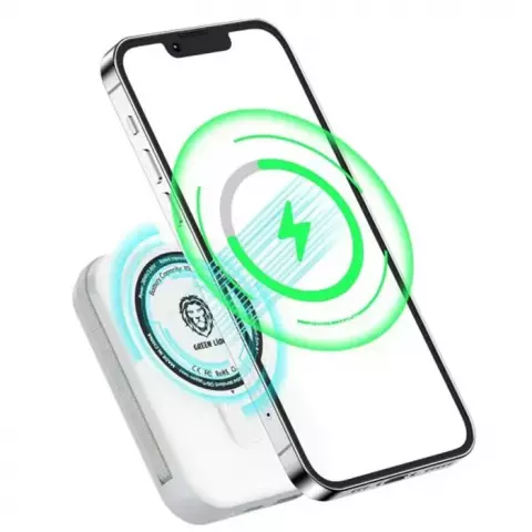 پاور بانک بی سیم 10000 میلی‌آمپر ساعت Green Lion مدل Compact Monaco MagSafe