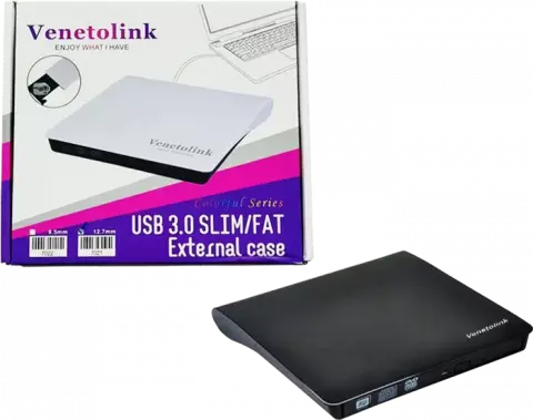 باکس تبدیل DVD رایتر اینترنال به اکسترنال Ventolink مدل Colorful Series