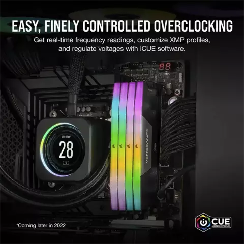 رم دسکتاپ (16GB*2) 32 گیگابایت Corsair مدل VENGEANCE RGB DDR5 5600MHz