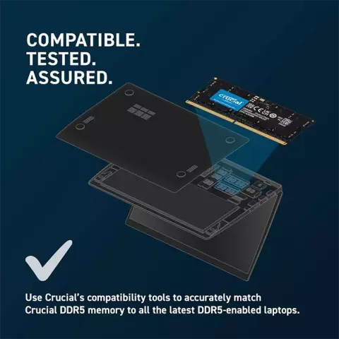 رم لپ تاپ 8 گیگابایت Crucial مدل CT8G48C40S5 DDR5 4800MHz