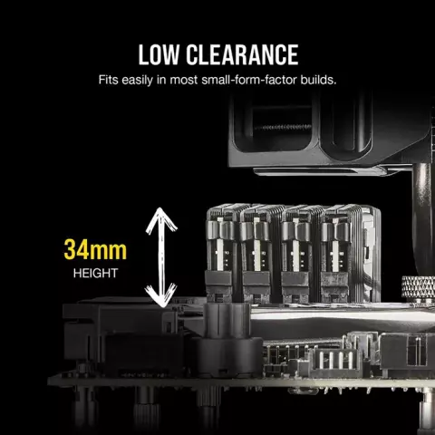 رم دسکتاپ (32GB*2) 64 گیگابایت Corsair مدل VENGEANCE LPX DDR4 3200MHz