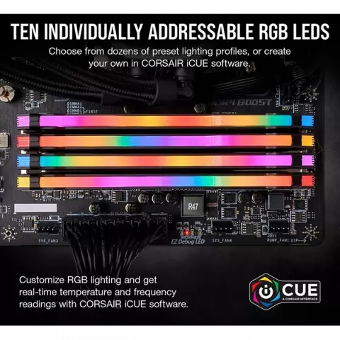 رم دسکتاپ (32GB*2) 64 گیگابایت Corsair مدل Vengeance RGB Pro DDR4 3600MHz