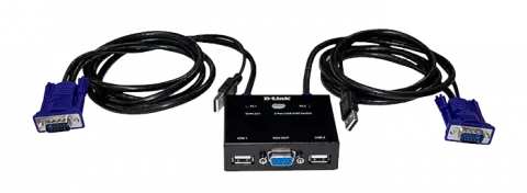 سوییچ 2 پورت D-LINK KVM مدل KVM-221