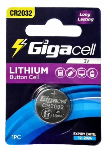 باتری سكه ای ليتيومی Gigacell مدل CR2032