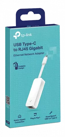 آداپتور تی پی لینک USB 3.0 Type-C به RJ45 Gigabit Ethernet مدل UE300C