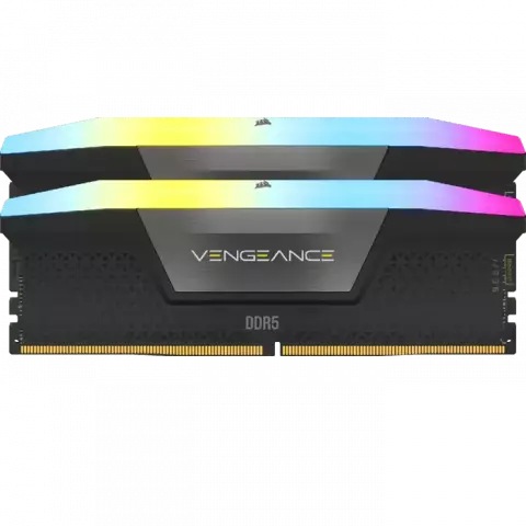 رم دسکتاپ (16GB*2) 32 گیگابایت Corsair مدل VENGEANCE RGB DDR5 6200MHz