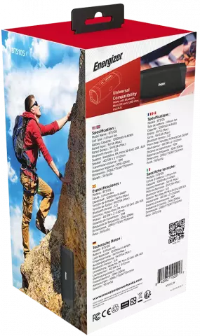 اسپیکر قابل حمل Energizer مدل BTS105
