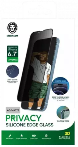 محافظ صفحه نمایش Green Lion مدل Privacy مناسب برای iPhone 13 / 13 Pro