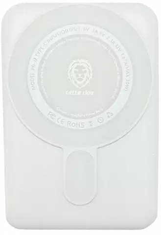 پاور بانک بی سیم 10000 میلی‌آمپر ساعت Green Lion مدل Compact MagSafe