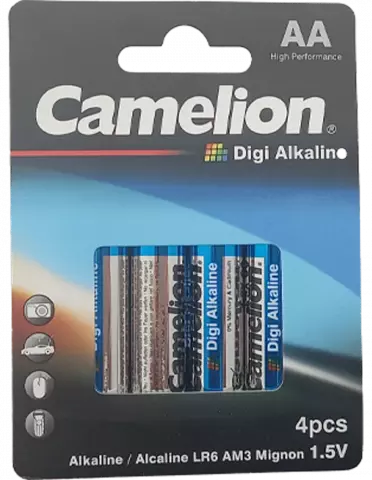 باتری قلمی Camelion مدل Digi Alkaline LR6-PP4DG