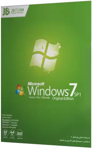 سیستم عامل Windows 7 SP1 Orginal Edition نسخه 32 و 64 بیتی شرکت JB-TEAM