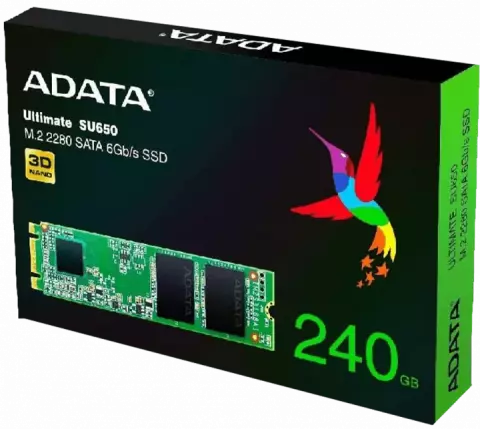 حافظه SSD اینترنال 240 گیگابایت Adata مدل ULTIMATE SU650 M.2