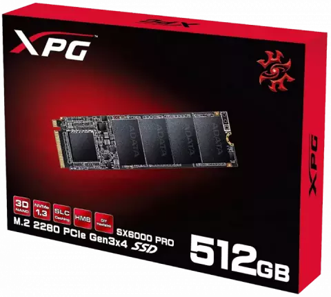 حافظه SSD اینترنال 512 گیگابایت Adata مدل XPG SX6000 PRO NVMe M.2