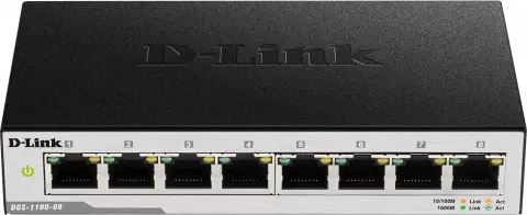 سوییچ 8 پورت D-Link مدل DGS-1100-08