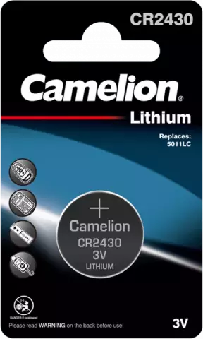 باتری سکه ای Camelion مدل Lithium CR2430-BP1