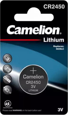 باتری سکه ای Camelion مدل Lithium CR2450-BP1