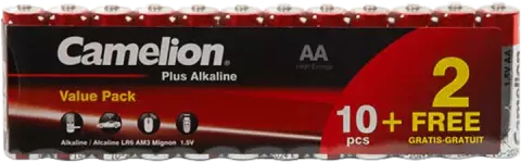 باتری قلمی Camelion مدل PLUS ALKALINE LR6-SP10+2