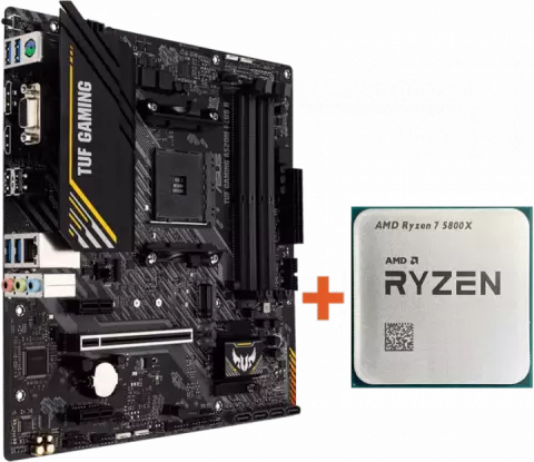باندل مادربرد Asus TUF A520M-Plus II Gaming به همراه پردازنده AMD Ryzen 7 5800X