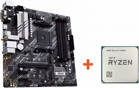 باندل مادربرد Asus Prime B550M-A WiFi به همراه پردازنده AMD Ryzen 5 5600G