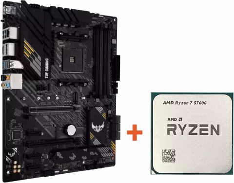 باندل مادربرد Asus TUF Gaming B550-Plus به همراه پردازنده AMD Ryzen 7 5700G