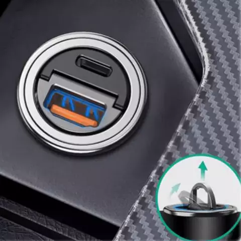 شارژر فندکی 30 وات AUKEY مدل CC-A3