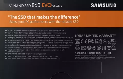 حافظه SSD اینترنال 250 گیگابایت Samsung مدل  860 EVO M.2