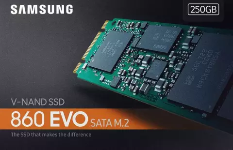 حافظه SSD اینترنال 250 گیگابایت Samsung مدل 860 EVO M.2