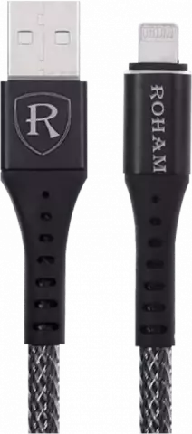 کابل شارژ 1.2 متری USB به Lightning رهام مدل RO-68