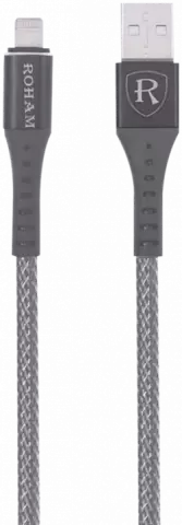 کابل شارژ 1.2 متری USB به Lightning رهام مدل RO-68