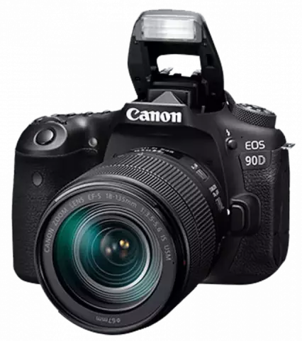 دوربین عکاسی Canon مدل EOS 90D با لنز 55-18 میلی متری