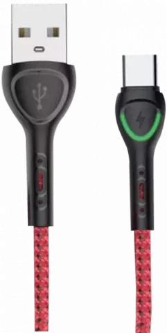 KINGSTAR K26 C 2M BLACK/WHITE MATIN TYPE-C CABLE