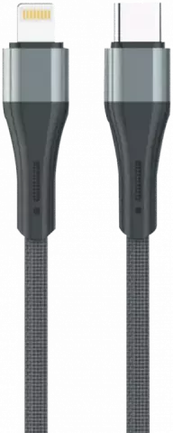 KINGSTAR K49 IC 1M BLACK MATIN TYPE-C TO LIGHTNING CABLE