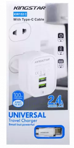 شارژر دیواری KINGSTAR مدل KW152 C