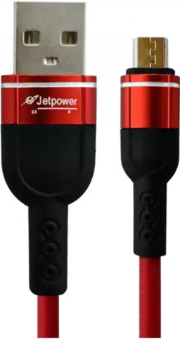 JETPOWER 1M LEATHER BLUE ANDROID CABLE