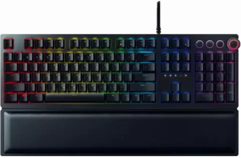 کیبورد سیمی گیمینگ Razer مدل Huntsman Elite با سوییچ بنفش