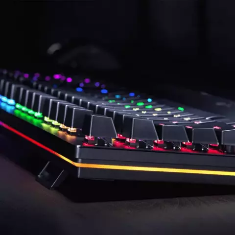 کیبورد سیمی گیمینگ Razer مدل Huntsman Elite با سوییچ بنفش