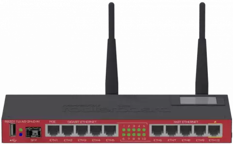 روتر بی سیم MikroTik مدل RB2011UiAS-2HnD-IN