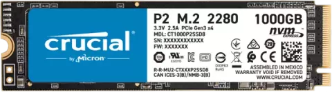 حافظه SSD اینترنال 1 ترابایت Crucial مدل P2 NVME M.2