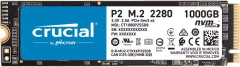 حافظه SSD اینترنال 1 ترابایت Crucial مدل P2 NVME M.2
