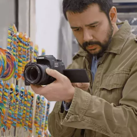 دوربین عکاسی CANON مدل EOS 77D با لنز 18-55 میلی متر