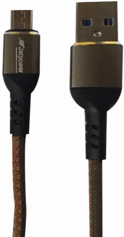 JETPOWER 1M GRAY BROWN ANDROID CABLE برزنتی