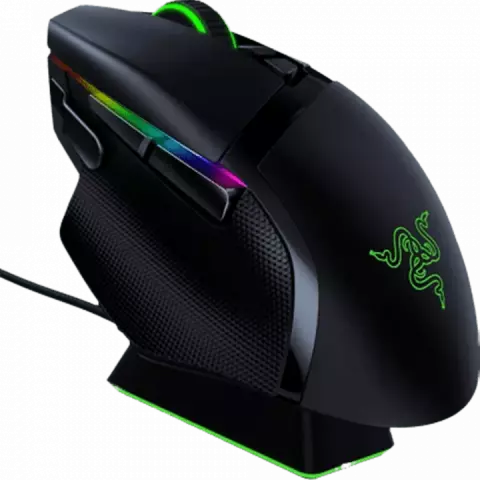 موس بی سیم گیمینگ Razer مدل Basilisk Ultimate همراه با پایه شارژ