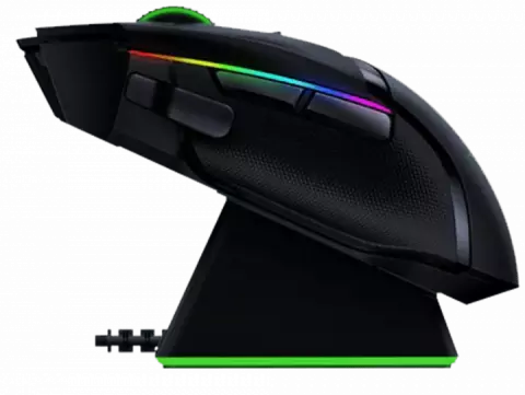 موس بی سیم گیمینگ Razer مدل Basilisk Ultimate همراه با پایه شارژ