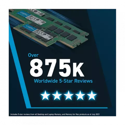 رم لپ تاپ 32 گیگابایت Crucial مدل CT32G56C46S5 DDR5 5600MHz